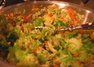 Maple Brussels Sprout Slaw